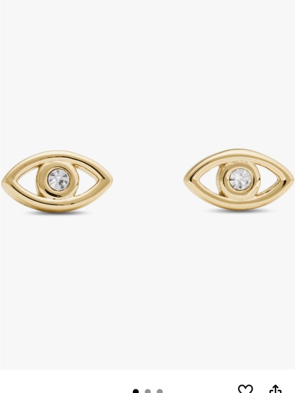 Kate Spade New York Women's Mini Evil Eye You're A Gem Stud Earrings